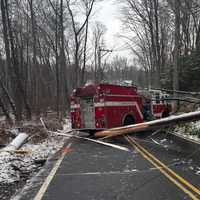 Greenwich Fire Truck Crashes After Police Car Burns Down