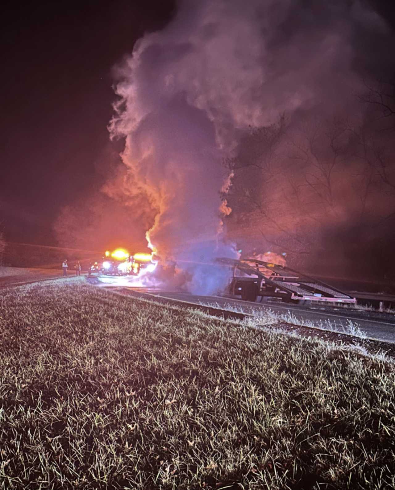 Rt 611 Ramp To Rt 202 Closed After Vehicle Fire Doylestown Police