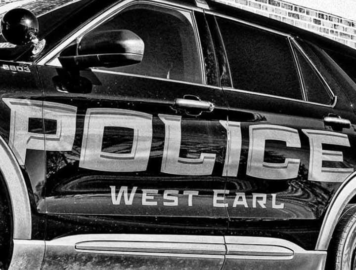 A West Earl Township Police Department vehicle.