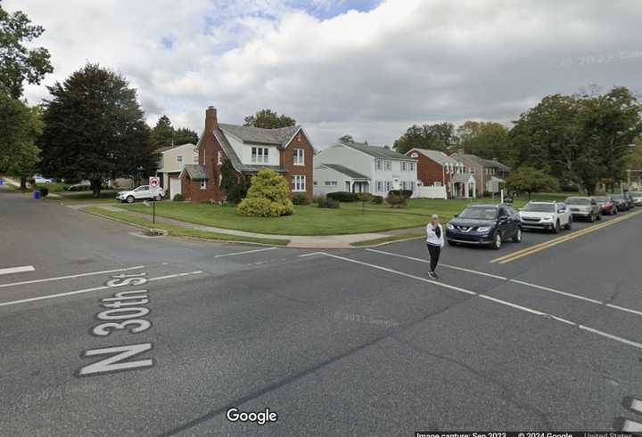 The intersection of Market Street and S. 30th Street where the three-vehicle crash happened, according to police. 