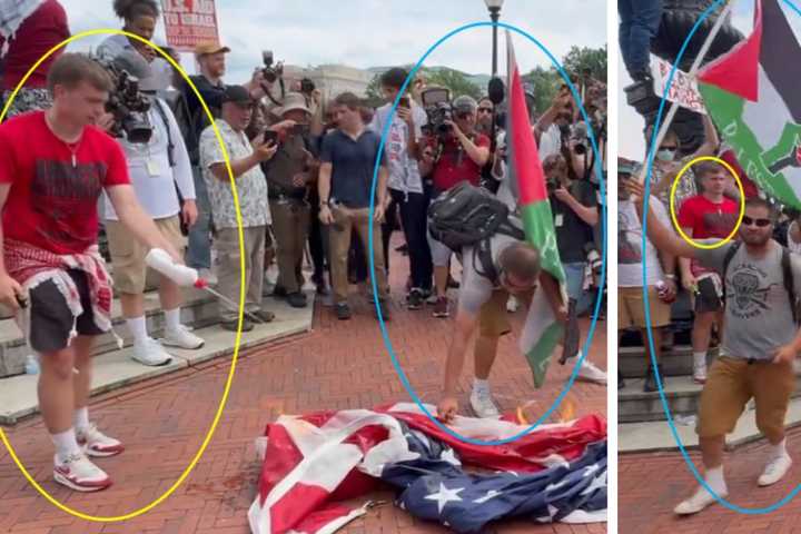 'Burn That Sh—!' Feds Charge DC Protestor Who Destroyed American Flag