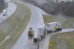 Truck Hauling Prefab Home Crashes Off I-81 In Lebanon County (UPDATE)