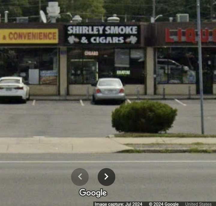 Shirley Smoke &amp; Cigars, located at 429 William Floyd Parkway.