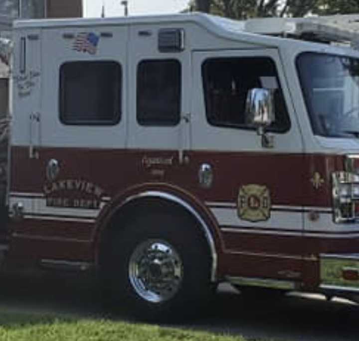 A&nbsp;Lakeview Fire Department engine.