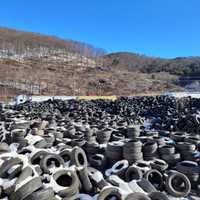 <p>The sea of tires that were dumped in Maryland.</p>