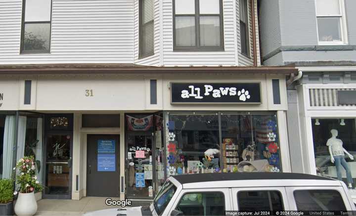 One of the businesses impacted was the All Paws Gourmet Pet Store on Purchase Street in Rye, police said.