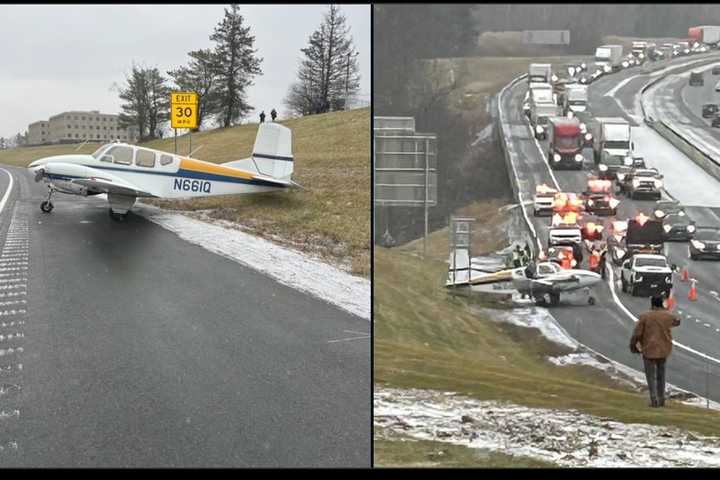 Small Plane Lands On NY State Thruway In Albany, Police Say (UPDATE)