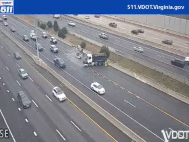 The crash site in Virginia.