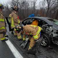 Trapped Driver Freed From Car After Crash On Sprain Brook Parkway In Westchester