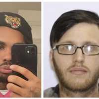 <p>Joshua Bresnick (right) who is wanted for allegedly killing&nbsp;Rakeem Floyd (left).</p>