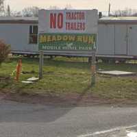 <p>Meadow Run Mobile Home Park where the fatal fire happened.</p>