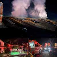 <p>Fire crews on the scene of the house fire in Ephrata.</p>