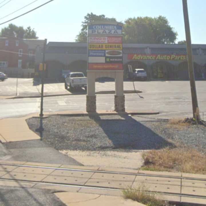 Columbia Plaza in the 910-970 block of Lancaster Avenue where the man getting gas was struck.