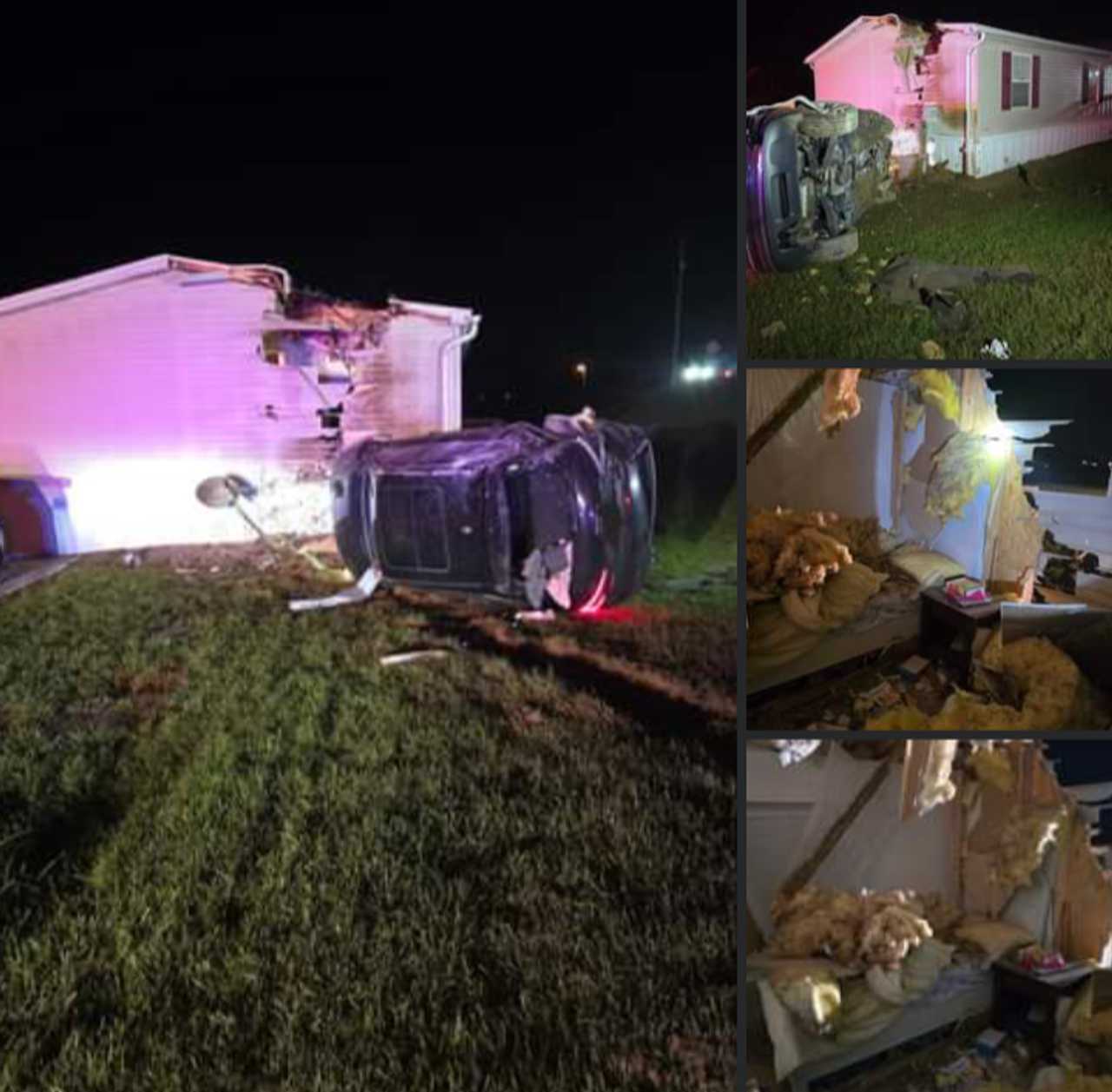 Car Into House Sends Firefighters, Family To Hospital In York County