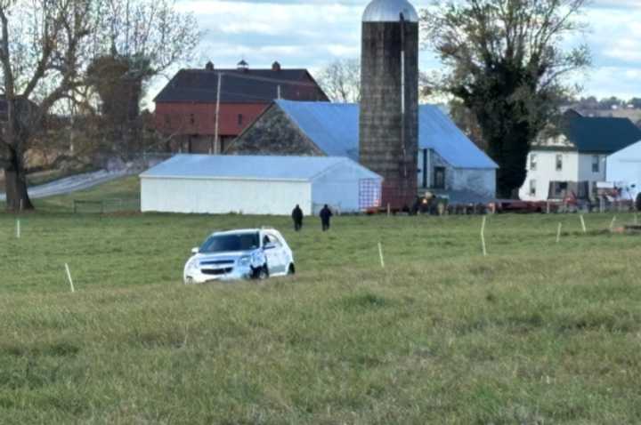 The scene of the high-speed crash off of PA Rt 322.