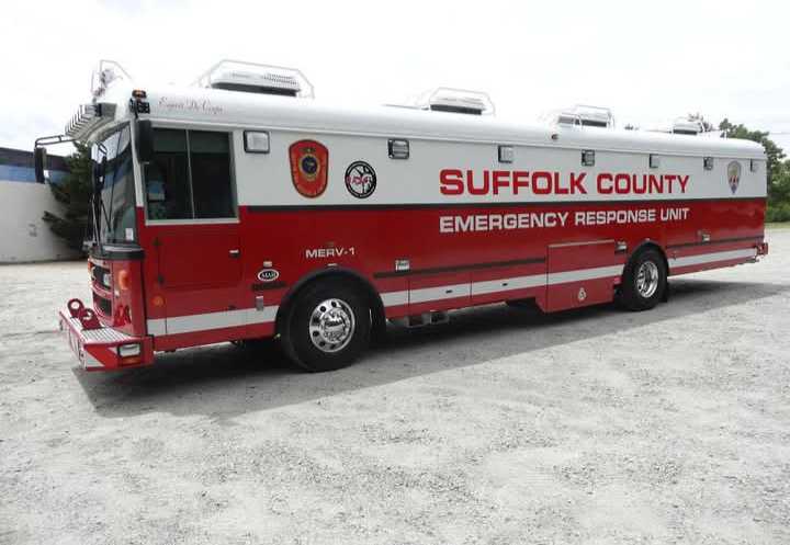 A Suffolk County Fire vehicle.