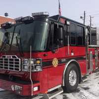 <p>An Oyster Bay fire engine.</p>