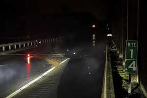 Heavy Rain Partially Floods Rt 100 In Chester County (DEVELOPING)