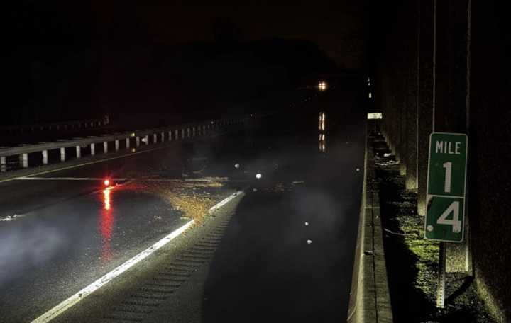 The flooding impacts near mile marker 1.4 on Route 100 southbound.