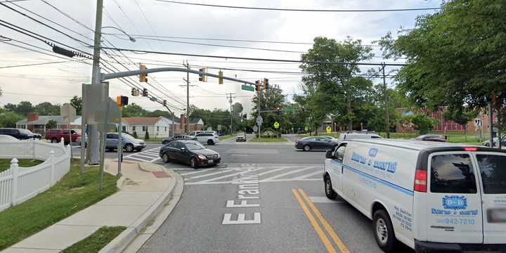 University Boulevard at East Franklin Avenue in Silver Spring