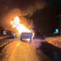 Driver, Passenger Escape Burning Car Fire In CT