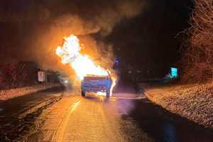 Driver, Passenger Escape Burning Car Fire In CT