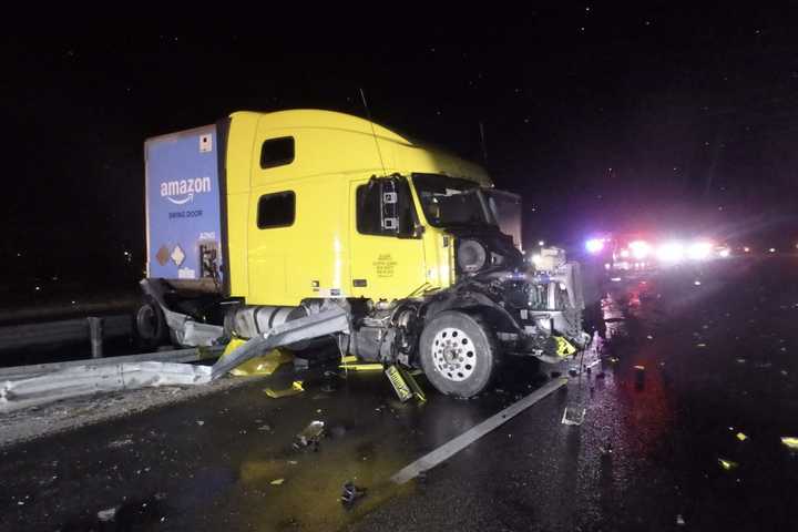 Amazon Tractor-Trailer Crash Injures Driver, Shuts Down US Rt 15 In Upper Allen