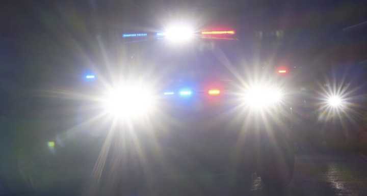 Police lights. 