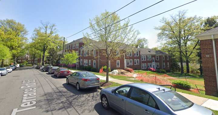 The shooting was reported at Naylor Gardens on Terrace Road SE in DC.