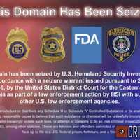 <p>The seized website homepage</p>