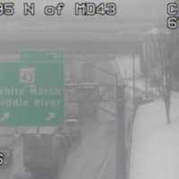 Crash On Snowy I-95 Shuts Down Several Lanes, Traffic Backed Up In Baltimore County