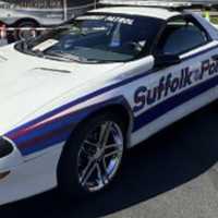 <p>A Suffolk County Police vehicle</p>