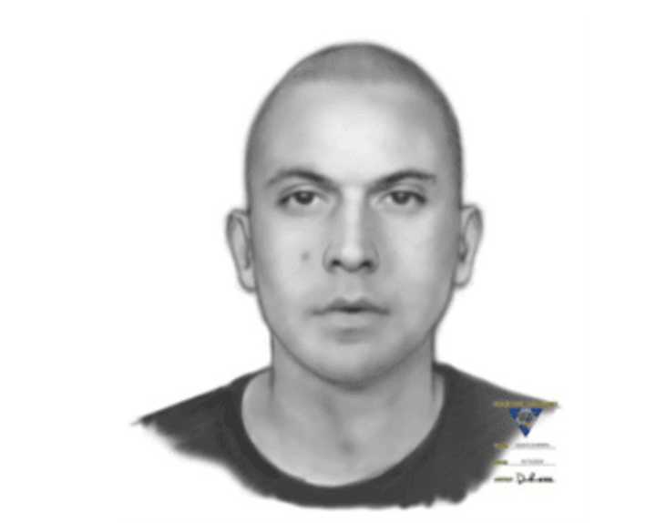 A sketch of a suspect wanted for a shooting in Hunterdon County.