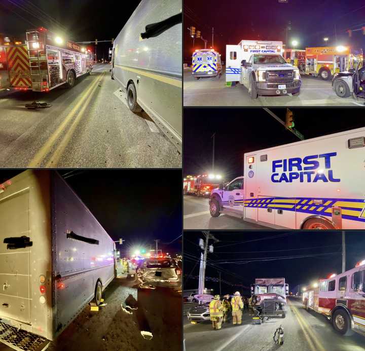 Delivery Truck Crashes Into Two Cars Injuring Multiple People In East ...