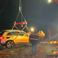 2 Hospitalized After Car Crashes Into Culvert Off I-91In Rocky Hill