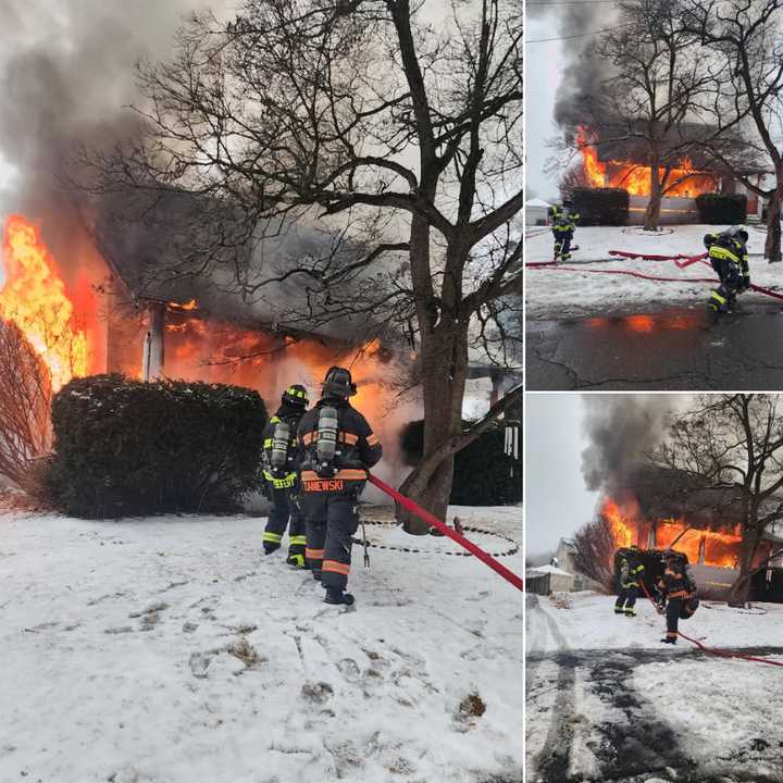 The Thursday afternoon fire in Danbury.