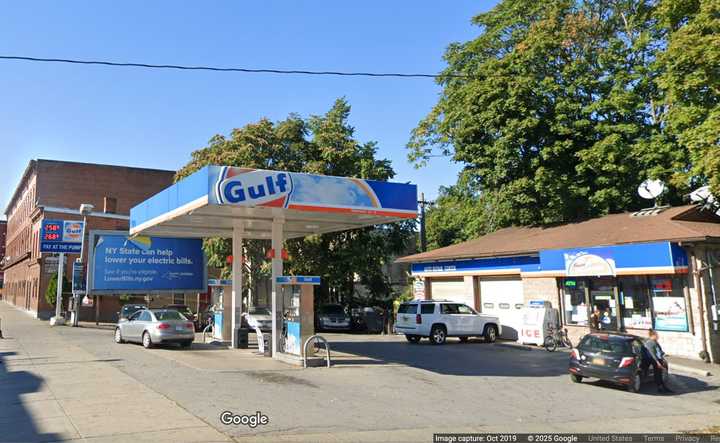 The theft happened at the Gulf gas station at 531 Main St. in Poughkeepsie, police said. 