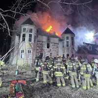 Massive Blaze Engulfs Pennsylvania Mansion, Photos Show Devastation