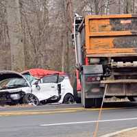 Dump Truck Crash Causes Serious Injuries, Closes Route 303 In Rockland County (DEVELOPING)