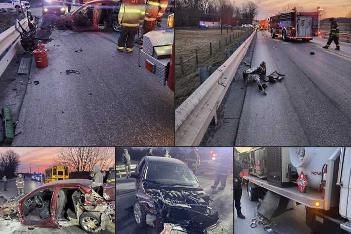 School Bus, Truck, Car Involved In Central PA Crash, Trapping Driver: Firefighters