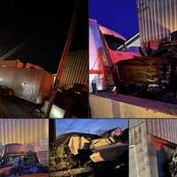 Tractor-Trailer Driver Falls Asleep, Crashes Into Pickup And Barn In Paradise Township: Police