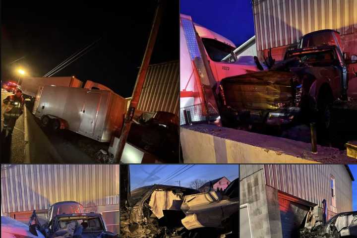 Tractor-Trailer Driver Falls Asleep, Crashes Into Pickup And Barn In Paradise Township: Police