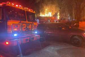 Million-Dollar Bryn Mawr Mansion Engulfed In Flames Overnight: Fire Crews