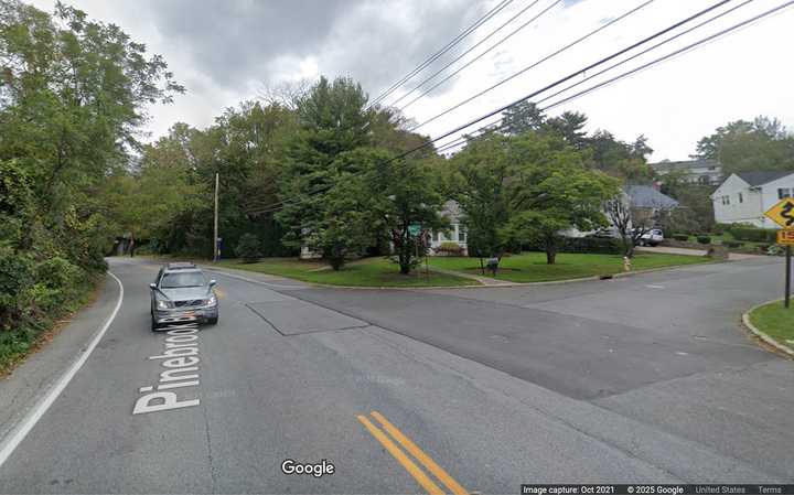 The crash happened at the intersection of Pinebrook Boulevard and Amherst Drive in New Rochelle, police said. 