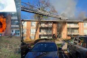 Seven Rescued From Balconies As Fire Rips Through Prince George's County Apartment