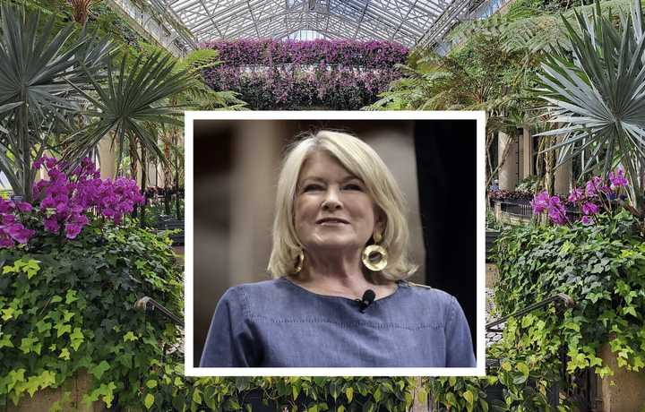 Martha Stewart speaking at the 2019 Maricopa Home and Garden Show in Scottsdale, AZ. and the Longwood Gardens in 2022.