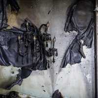 <p>The interior of the firebombed Pennsylvania Governor's Mansion. </p>