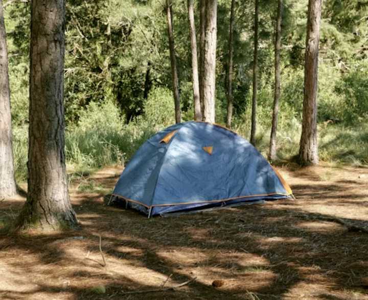 A camping tent similar to the one Horacio Miranda was found in.