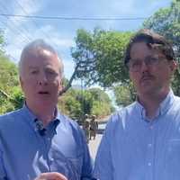 <p>Maryland Sen. Chris Van Hollen and the lawyer for the Abrego Garcia family.</p>