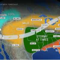 <p>Milder air will arrive after a frontal system pushes through overnight Monday, April 21, into early Tuesday, April 22.</p>